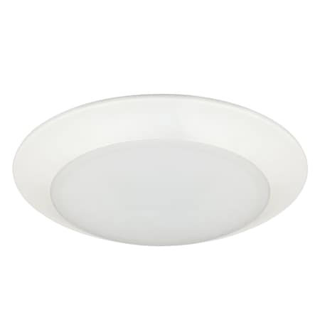 8 Inch 4000K White Integrated LED Recessed Surface Mounted Disk Light Trim